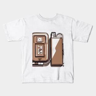 Retro Cassette and Pencil Illustration No. 800 Kids T-Shirt